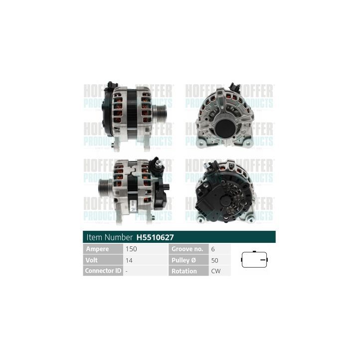 Kintamosios srovės generatorius HOFFER H5510627