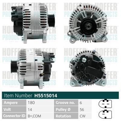 Kintamosios srovės generatorius HOFFER H5515014