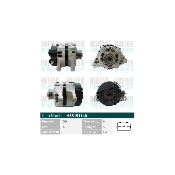 Kintamosios srovės generatorius HOFFER H55151140