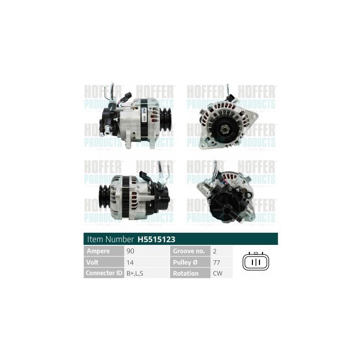 Kintamosios srovės generatorius HOFFER H5515123