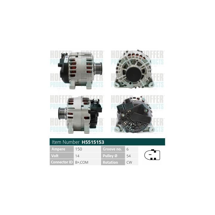 Kintamosios srovės generatorius HOFFER H5515153