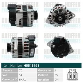 Kintamosios srovės generatorius HOFFER H5515191