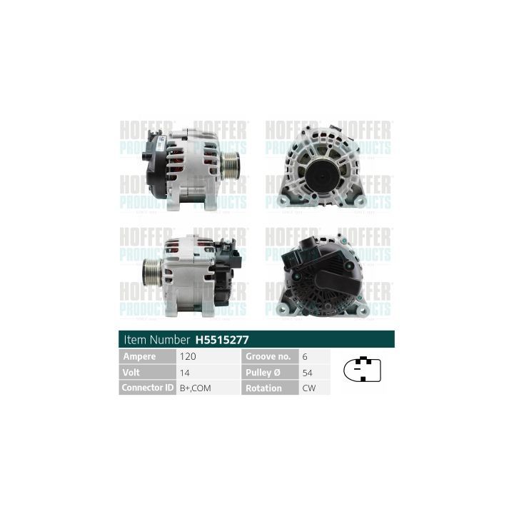Kintamosios srovės generatorius HOFFER H5515277
