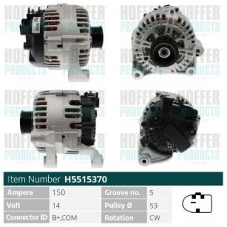 Kintamosios srovės generatorius HOFFER H5515370