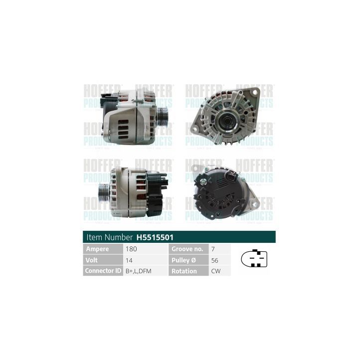 Kintamosios srovės generatorius HOFFER H5515501