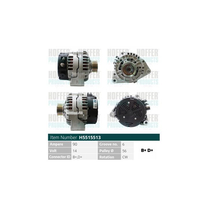 Kintamosios srovės generatorius HOFFER H5515513