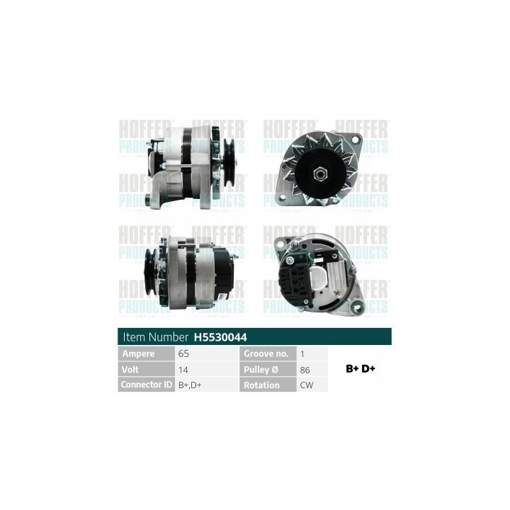 Kintamosios srovės generatorius HOFFER H5530044