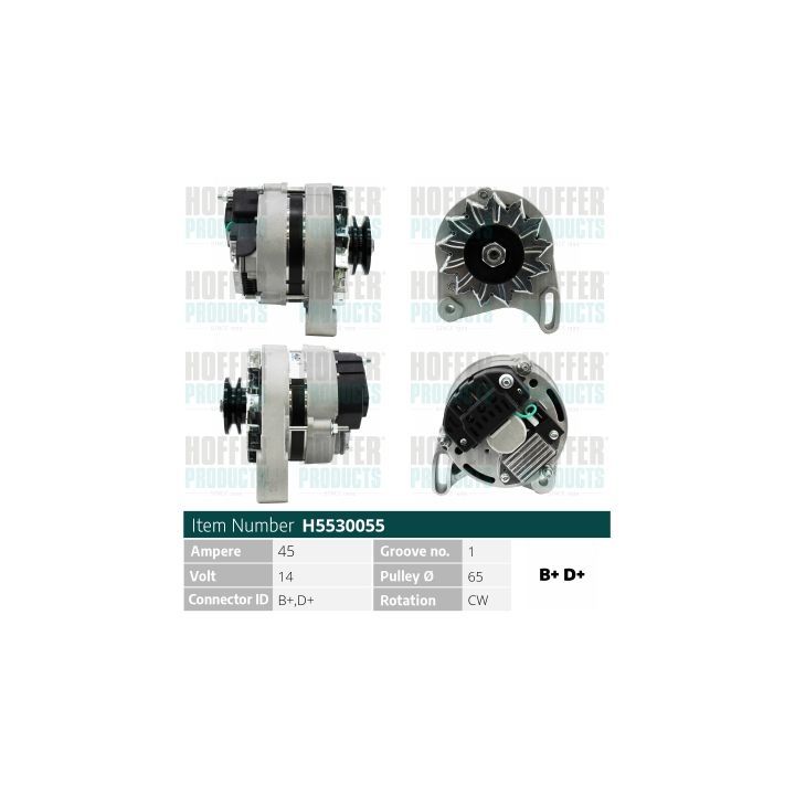 Kintamosios srovės generatorius HOFFER H5530055