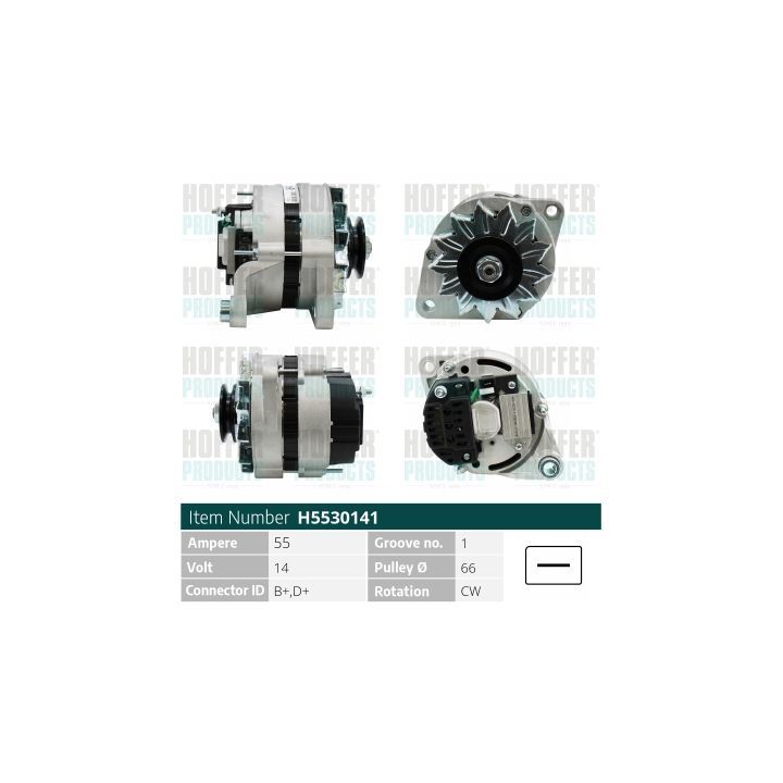 Kintamosios srovės generatorius HOFFER H5530141