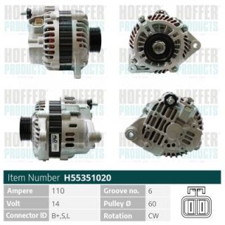 Kintamosios srovės generatorius HOFFER H55351020