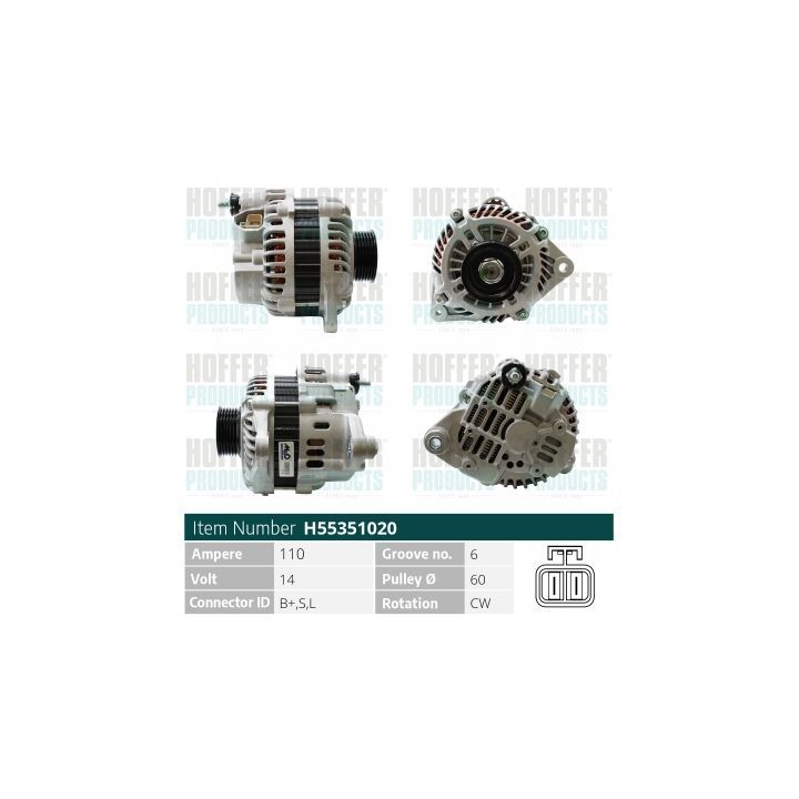 Kintamosios srovės generatorius HOFFER H55351020