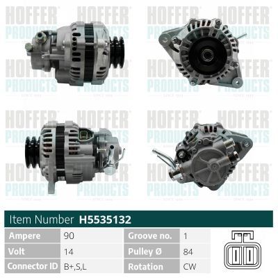 Kintamosios srovės generatorius HOFFER H5535132