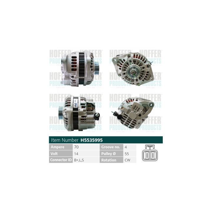 Kintamosios srovės generatorius HOFFER H5535995