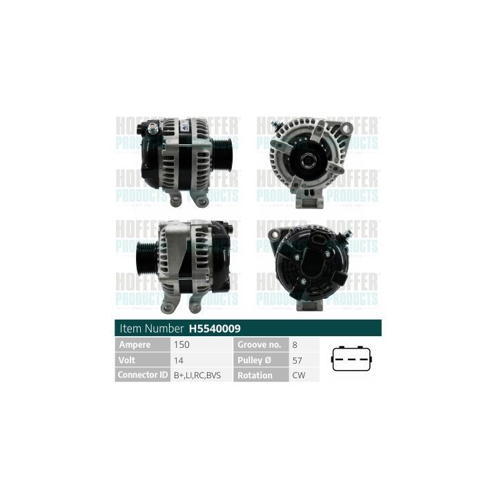 Kintamosios srovės generatorius HOFFER H5540009