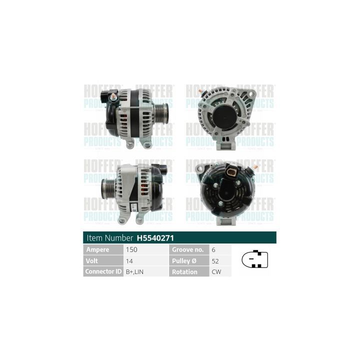 Kintamosios srovės generatorius HOFFER H5540271