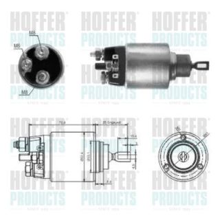 Solenoidinis jungiklis, starteris HOFFER 46061
