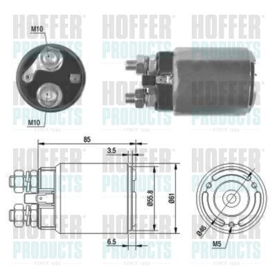 Solenoidinis jungiklis, starteris HOFFER 46120