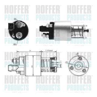 Solenoidinis jungiklis, starteris HOFFER 46294