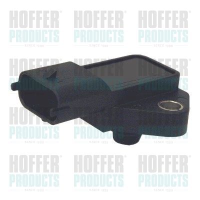 Jutiklis, įsiurbimo kolektoriaus slėgis HOFFER 7472312