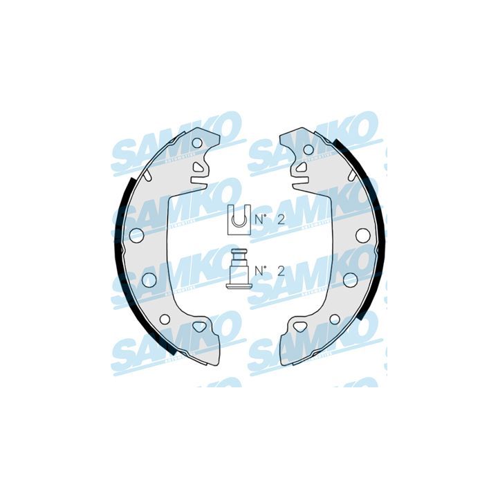Stabdžių trinkelių komplektas SAMKO 82850