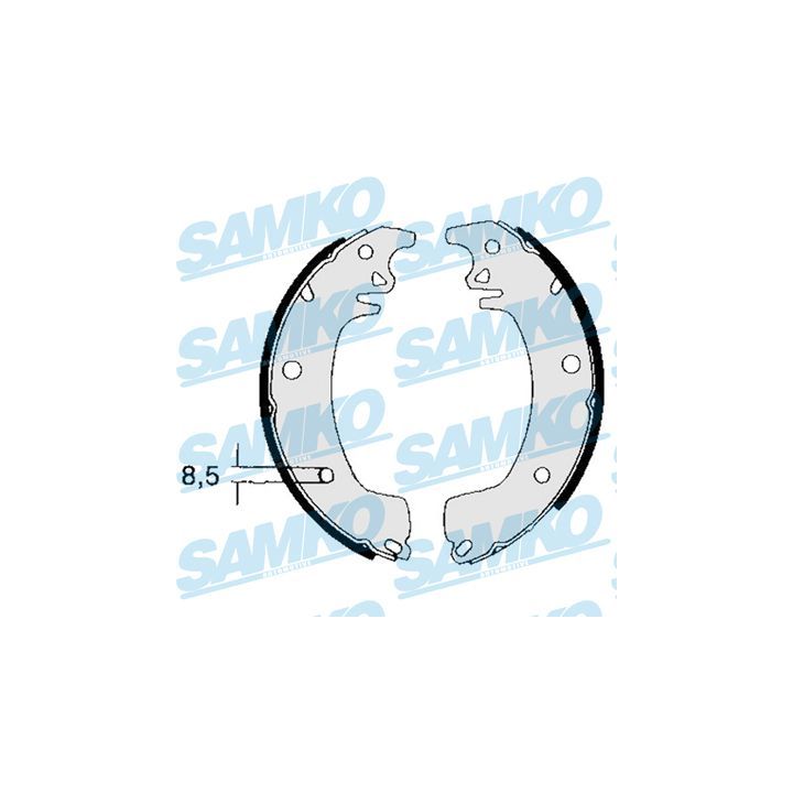 Stabdžių trinkelių komplektas SAMKO 83130