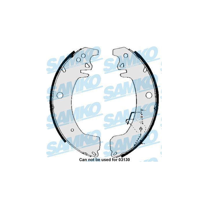 Stabdžių trinkelių komplektas SAMKO 85090