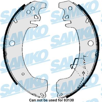 Stabdžių trinkelių komplektas SAMKO 85090