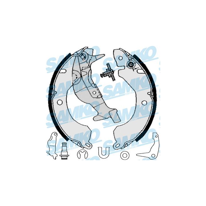 Stabdžių trinkelių komplektas SAMKO 85221