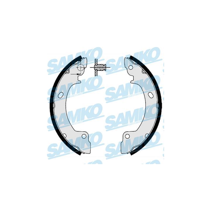 Stabdžių trinkelių komplektas SAMKO 86410