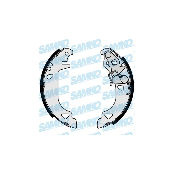 Stabdžių trinkelių komplektas SAMKO 87070