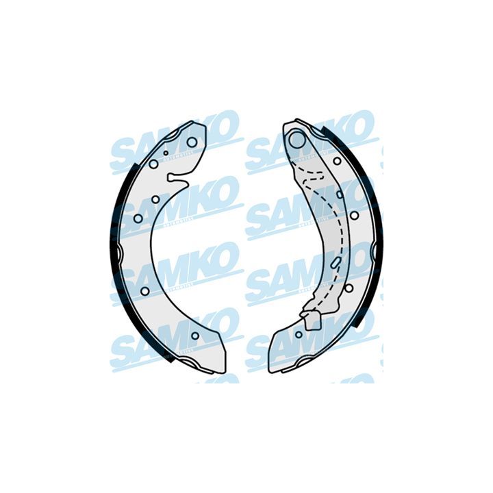 Stabdžių trinkelių komplektas SAMKO 87730