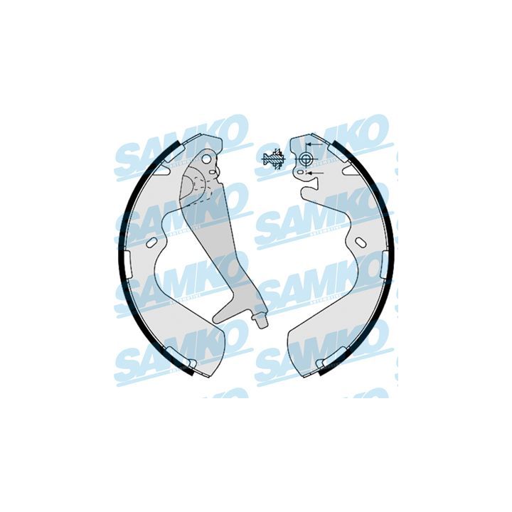 Stabdžių trinkelių komplektas SAMKO 88240