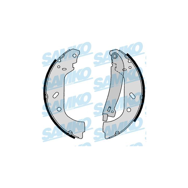 Stabdžių trinkelių komplektas SAMKO 88640