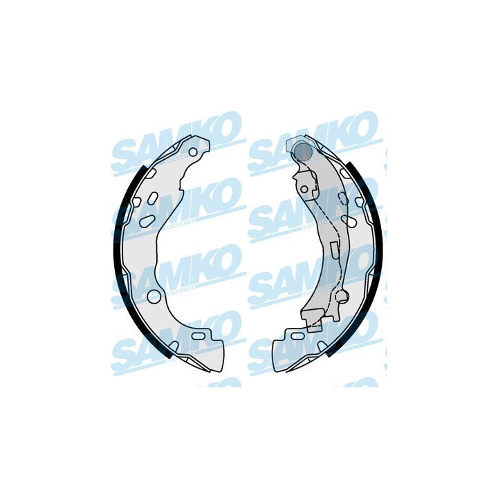 Stabdžių trinkelių komplektas SAMKO 88700