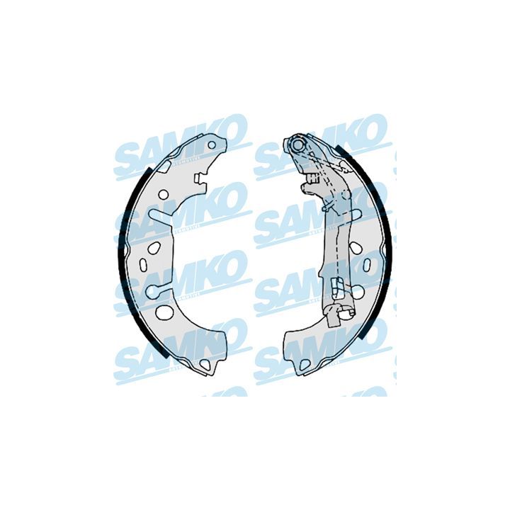 Stabdžių trinkelių komplektas SAMKO 89100
