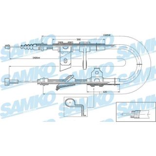 Trosas, stovėjimo stabdys SAMKO C0021B