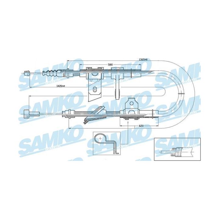 Trosas, stovėjimo stabdys SAMKO C0021B