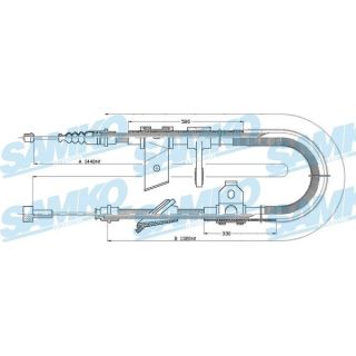 Trosas, stovėjimo stabdys SAMKO C0022B