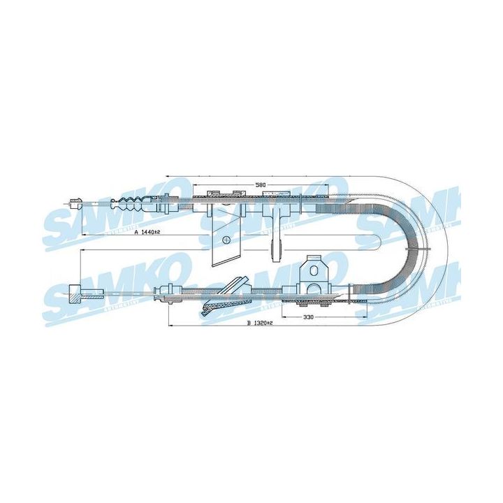 Trosas, stovėjimo stabdys SAMKO C0022B