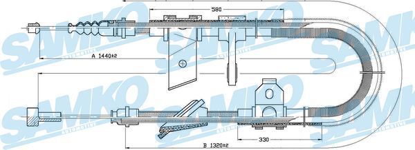 Trosas, stovėjimo stabdys SAMKO C0022B