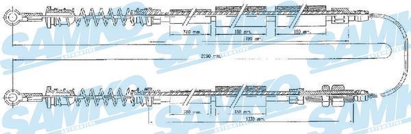 Trosas, stovėjimo stabdys SAMKO C0090B