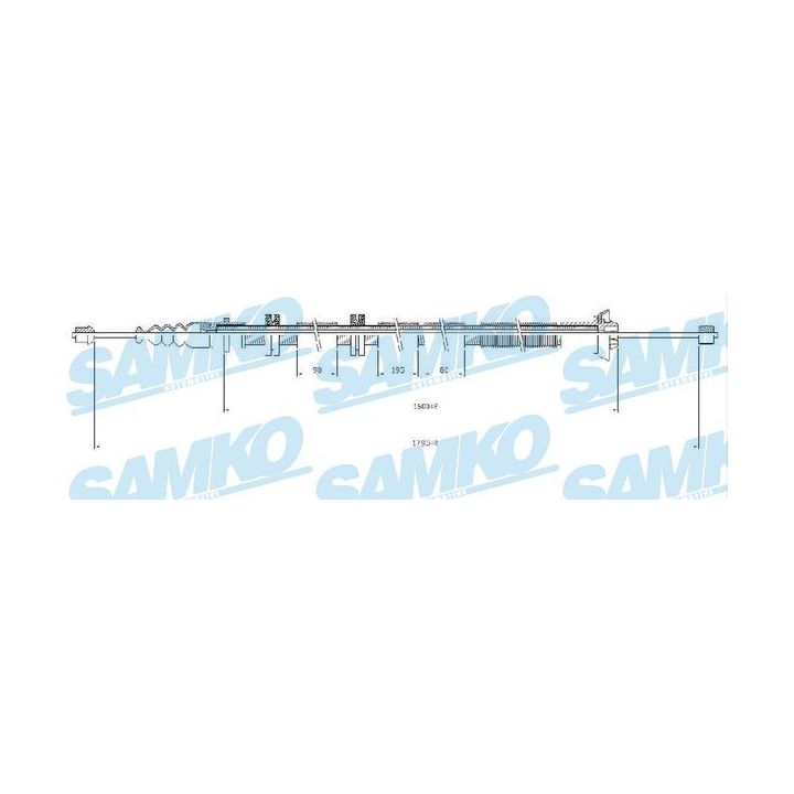 Trosas, stovėjimo stabdys SAMKO C0205B