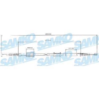 Trosas, stovėjimo stabdys SAMKO C0208B