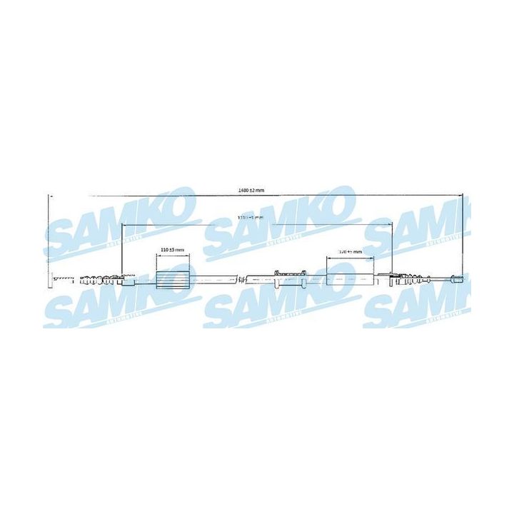 Trosas, stovėjimo stabdys SAMKO C0208B