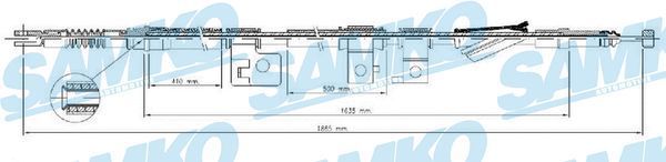 Trosas, stovėjimo stabdys SAMKO C0309B
