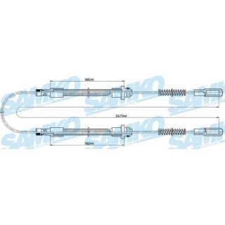 Trosas, stovėjimo stabdys SAMKO C0522B