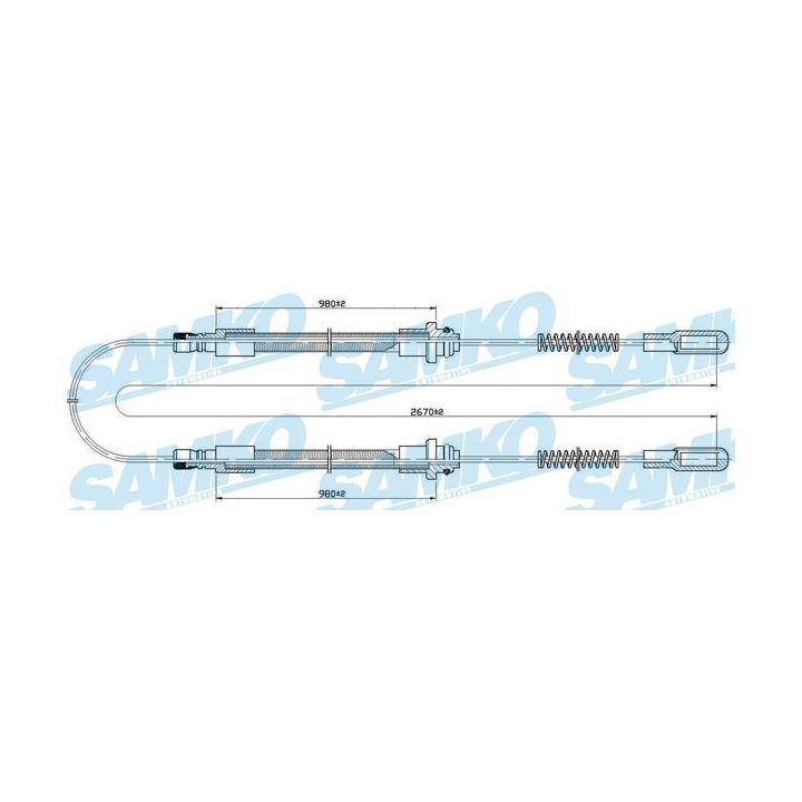 Trosas, stovėjimo stabdys SAMKO C0522B