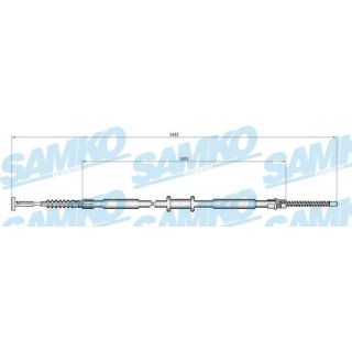 Trosas, stovėjimo stabdys SAMKO C0843B