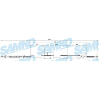 Trosas, stovėjimo stabdys SAMKO C0871B