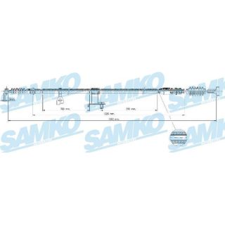 Trosas, stovėjimo stabdys SAMKO C1553B